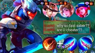 Saber One Shot Lifesteal Hight Damage | Build Top 1 Global Saber ~ MLBB 🔥