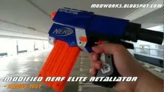 Modified Nerf Elite Retaliator - Range Test