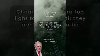 Deep fact 🔓 Unlocking the Power of Habits: Warren Buffett's Wisdom 🧠💡 #shorts