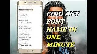 Find font name in one minutes