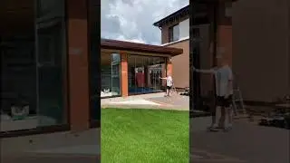 Безрамное остекление веранды