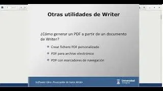 Creación de PDF con marcadores de navegación