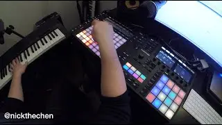 Finger-drumming: Live Trap Beats (Push 2 and Maschine MK3) + Educational Walkthrough of Setup