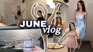 JUNE VLOG | Ballet class online at home, WINNERS shopping, beach life, vegetable garden, summer days