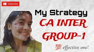 My CA Inter Group1 Strategy | Sure Shot Results || CA Aspirant 📍