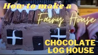 How to make a Chocolate Log House - Amazing chocolate cake recipe