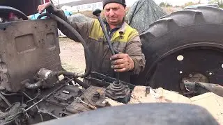 Выбивает и не включается. Ремонт вилок включения скоростей МТЗ.