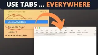 All Apps in Tabs? Pages Tabs, Mail Tabs, Finder Tabs …