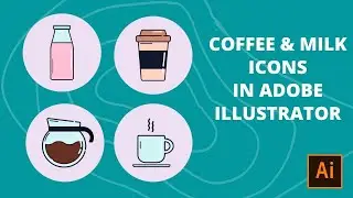Four FLAT ICON Designs in Adobe Illustrator