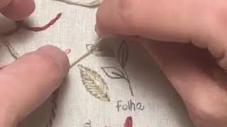 Tutorial Bordado Livre - Ponto Espinha de Peixe