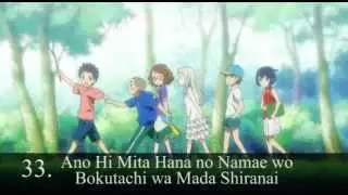 my top 50 anime 2000 ~ 2011