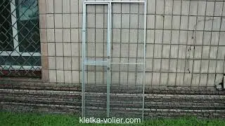 Фасад для закрытого вольера для кота Мейн Куна. Размер 2,1 х 1,1 м