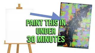 SPOOKY Abstract Painting Tutorial