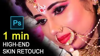 High -End Skin Softening in 1 Minute or less in Photoshop cc | VEER EDITING