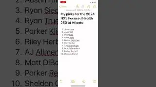 My picks for the 2024 NXS Focused Health 250 at Atlanta