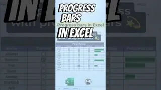 How to Create a Progress bar in Excel 