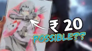 Can we draw Itachi with 20 Rupees Watercolors?!🤔