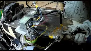 Cпоттер из двух трансформаторов из микроволновок, первичные испытания. Spotter from two transformers