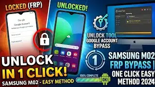 Samsung M02 Frp Bypass One Click Unlock Tool  Very Easy Methad 👌 🔥🔥👌👌