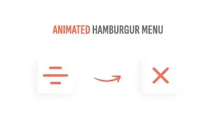 Animated Hamburger Menu Using Html Css & JavaScript