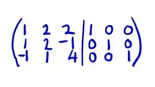 Inverse of 3x3 Matrix using Row Reduction