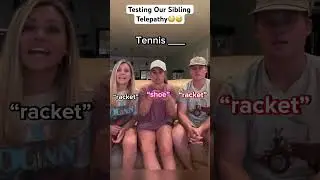 testing our sibling telepathy… THE ENDDD THO😰🤣😭 #shorts #trend #family