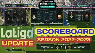 PES 2021 La Liga New Scoreboard Season 2022-2023