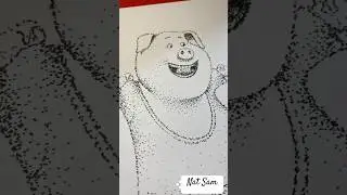 Как же без Гюнтера #зверопой #sing #drawing #персонаж #свинья #shorts