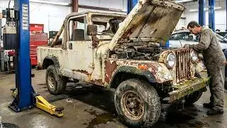1982 Jeep CJ8 Scrambler FULL Restoration | Abandoned Off-Road Legend Rebuilt (ASMR) 