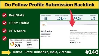 85+ DR⚡ Do Follow Profile Submission Backlink | How to Create Do Follow Backlinks #dofollow