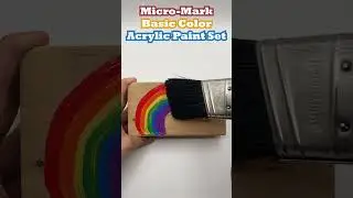 Micro-Mark Basic Color Acrylic Paint Set #shortsvideo #shorts #acrylicpainting #diy #wood #painting