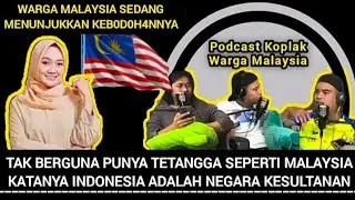 Warga Malaysia Bangga Menunjukkan Keb0d0h4nnya di Video Podcast.