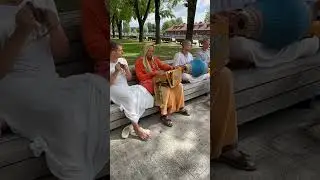 Harinama in the park