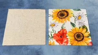 ❤️ With Two Squares of Fabric Sew Romantic Toiletry Bag - SEWING FOR BEGINNERS