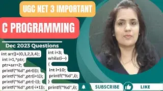 UGC NET C programming Important questions | UGC NET C programming
