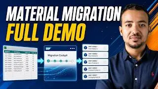 Material Master Data Migration Full Demo: SAP S4HANA Data Migration Cockpit 