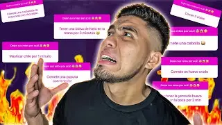 CUMPLE EL RETO Ivanly #1 | ME ENCHILÉ🌶️ Y ME HICIERON COMER UN HUEVO CRUDO😭🤮