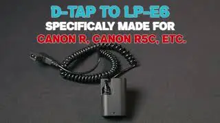 D-Tap to LP-E6 Type Dummy Battery for Canon R5 C Cameras | Indipro Tools