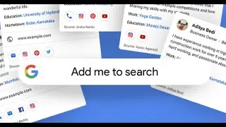 'Add me to search' - People Card - New Feature of Google - Add me on search
