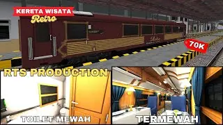 RESTO ELITE DI ATAS KERETA😱 Review Kereta Wisata Retro By RTS Production $| Trainz Simulator Android