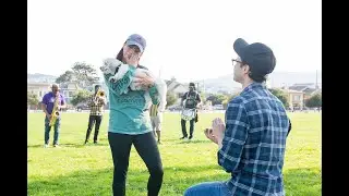 San Francisco Proposal with New Orleans Band Playing in the Background