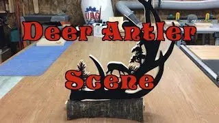 Scenic Deer Antler Scroll saw Project