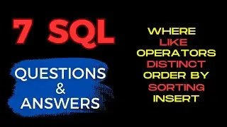 SQL Questions and Answers for Interviews