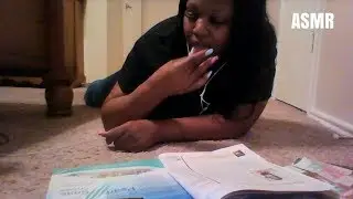 ASMR| No Talking| Relaxing Page Turning| Middle Finger and Thumb Licking