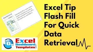 Flash Fill New Excel Feature for Quick Data Retrieval and Formatting