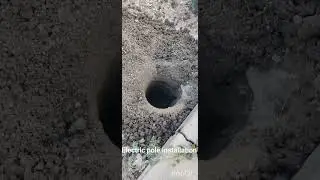 Electric pole installation with crane | Electrical pole fixing without labour support | KEB pole