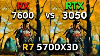 RX 7600 vs RTX 3050 | Test in 12 Games at 1080p | R7 5700X3D | 2024