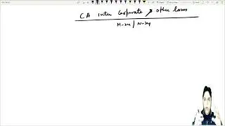 CA INTER LAW NEW COURSE ONLINE CLASSES