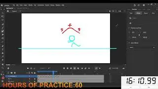 Practice animation and drawing: Live 58 (1,000 hours challenge)