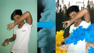 Smoke Bomber Effect Editing | |photo editing in Photoshop || New Stylish Editing Trick | | 2018